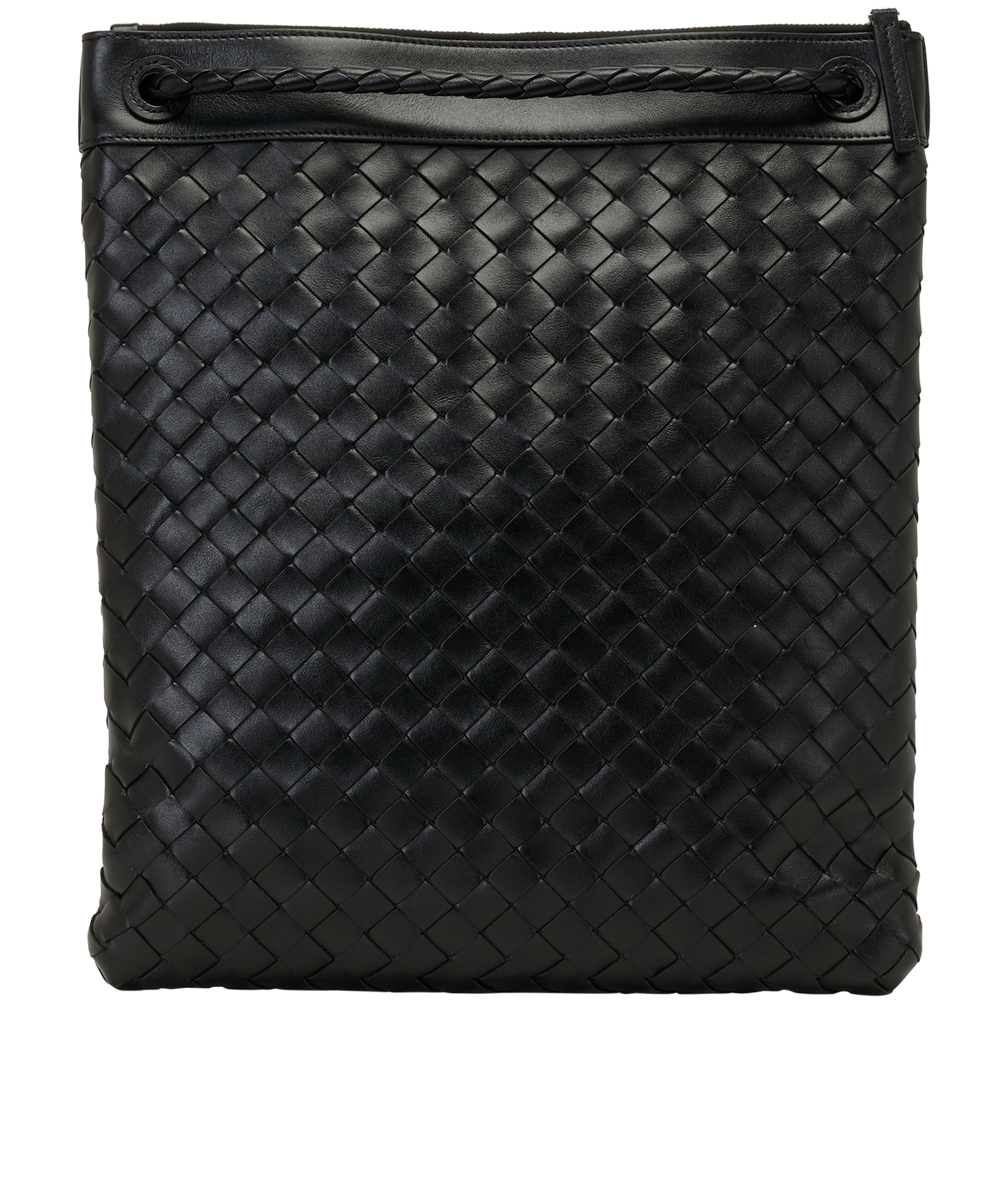 Flat Andiamo Messenger, &pound;1,100, Handbags, Black, Leather, Back view